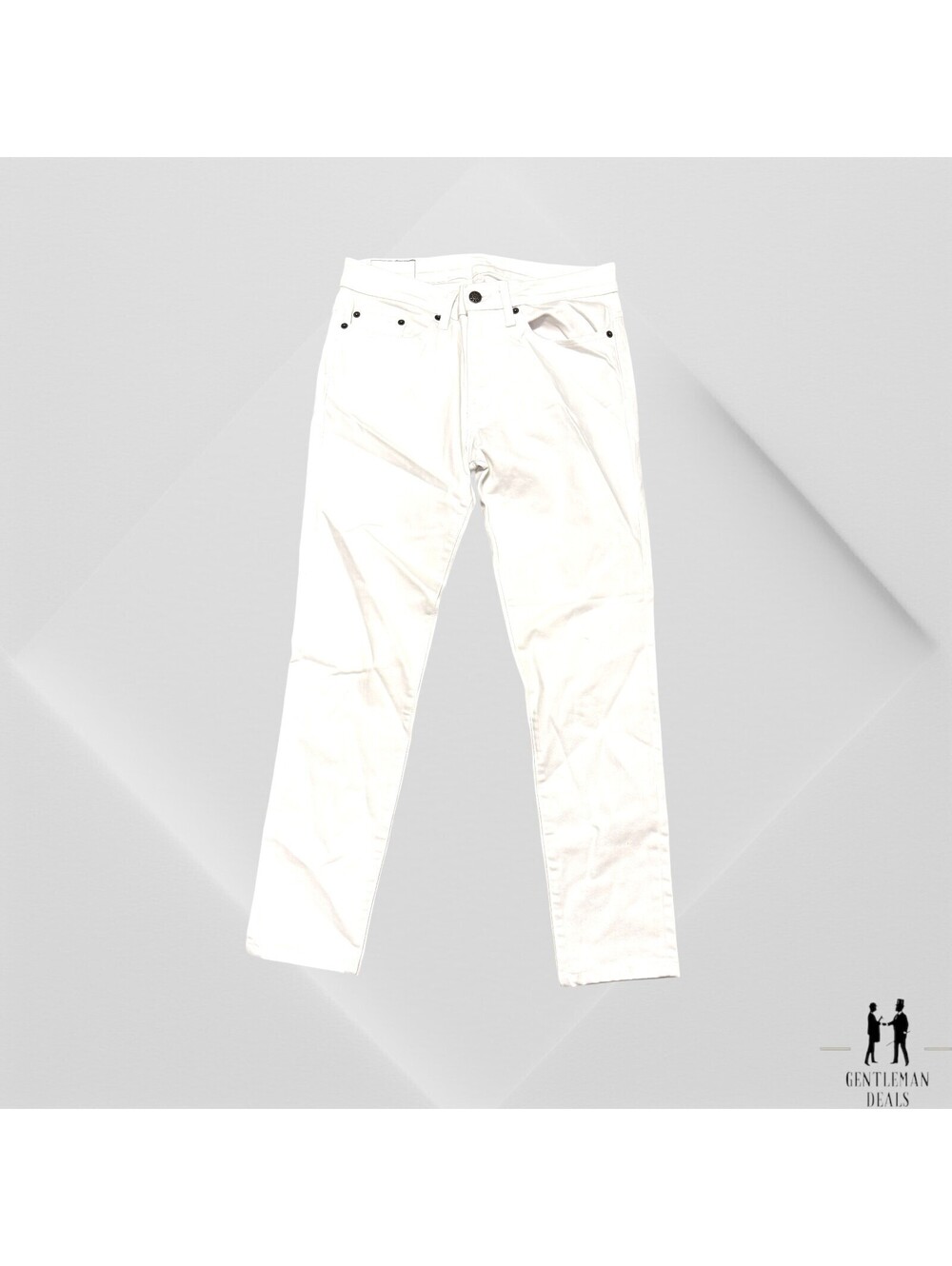 6397 Loose Skinny Jeans White Sz 27 x 28 White Jeans Denim